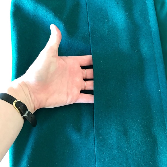 Vintage teal blue car coat - Picture 3 of 6